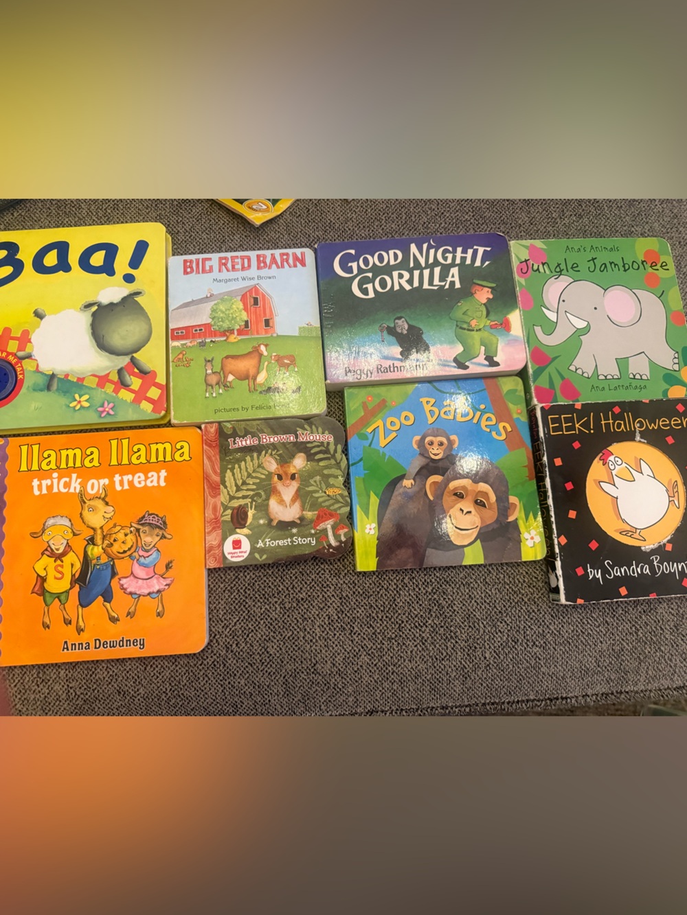 Assorted Kids Board Books Set - Colorful Animal Stories